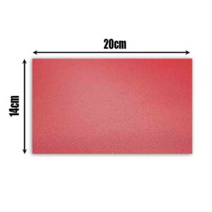 Sample self adhesive red vinyl wrap (architectural decorative film) for furniture, doors, kitchens, bathrooms, and walls – Cover Styl’ Chilli Red