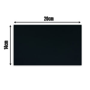 Sample self adhesive black vinyl wrap (architectural decorative film) for furniture, doors, kitchens, bathrooms, and walls – Cover Styl’ Charcoal Black