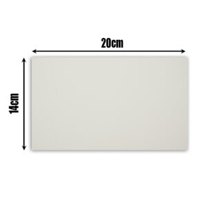 Sample self adhesive white vinyl wrap (architectural decorative film) for furniture, doors, kitchens, bathrooms, and walls – Cover Styl’ White Fog or Alpine Grey