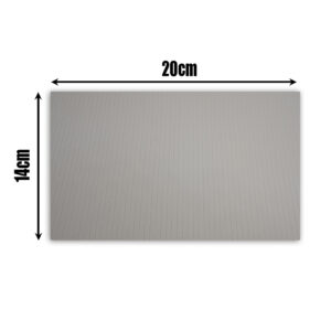 Sample self adhesive grey vinyl wrap (architectural decorative film) for furniture, doors, kitchens, bathrooms, and walls – Cover Styl’ Light Grey Stripes