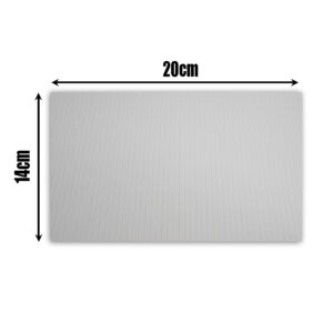 Sample self adhesive white vinyl wrap (architectural decorative film) for furniture, doors, kitchens, bathrooms, and walls – Cover Styl’ Off White Stripes